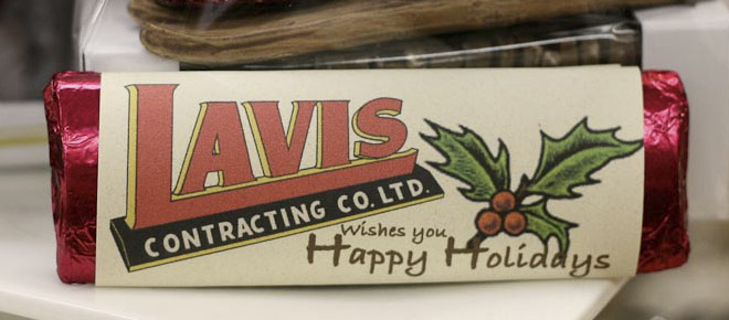 Corporate Christmas Chocolate Bar